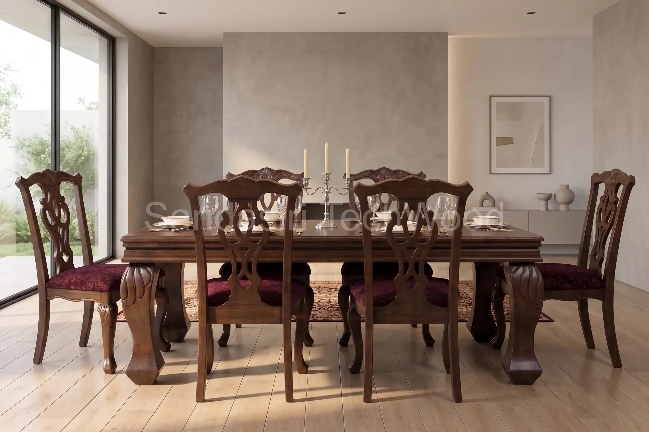 Solid Wood Dining Set view 4
