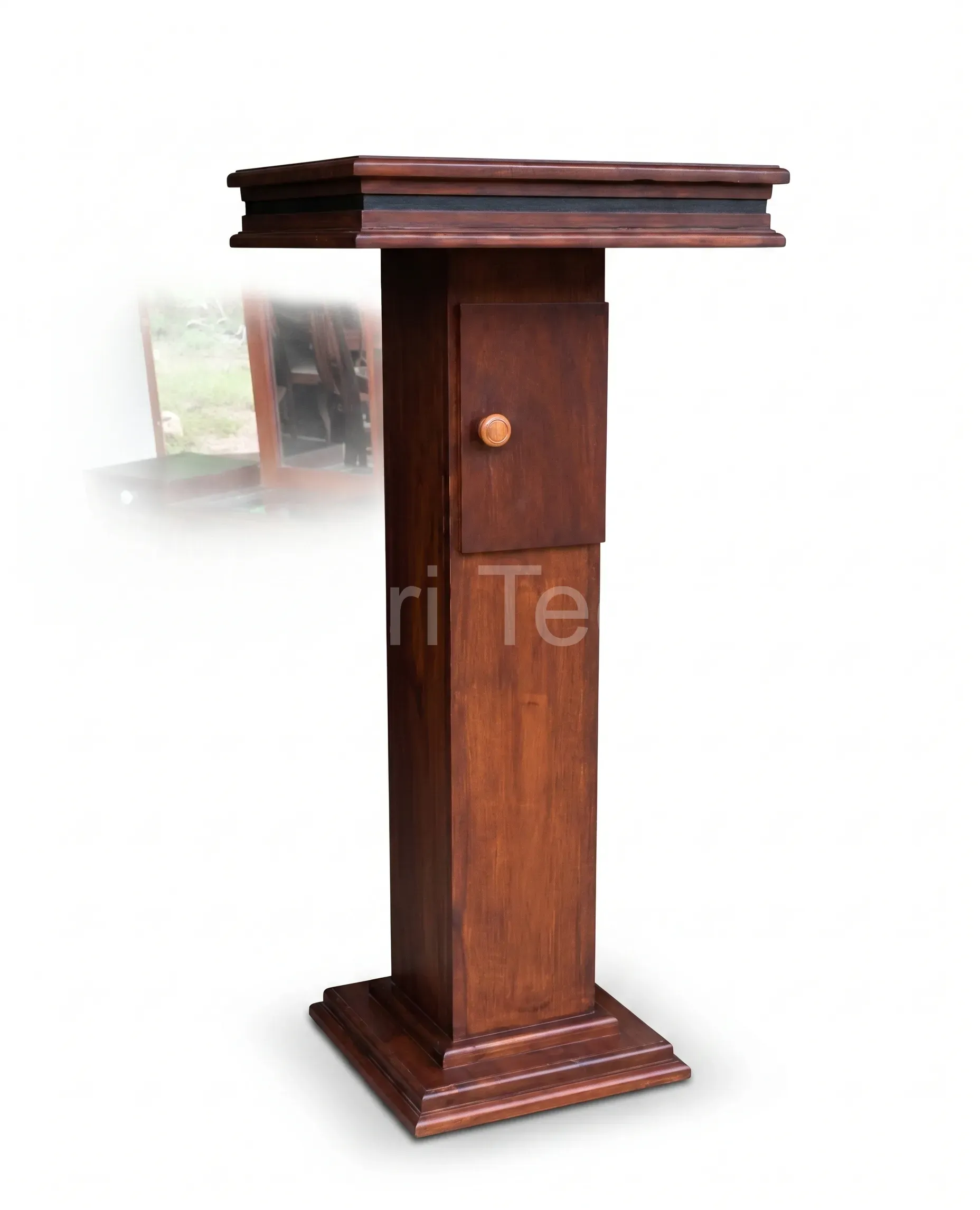 Wood Buddha Stand view 2